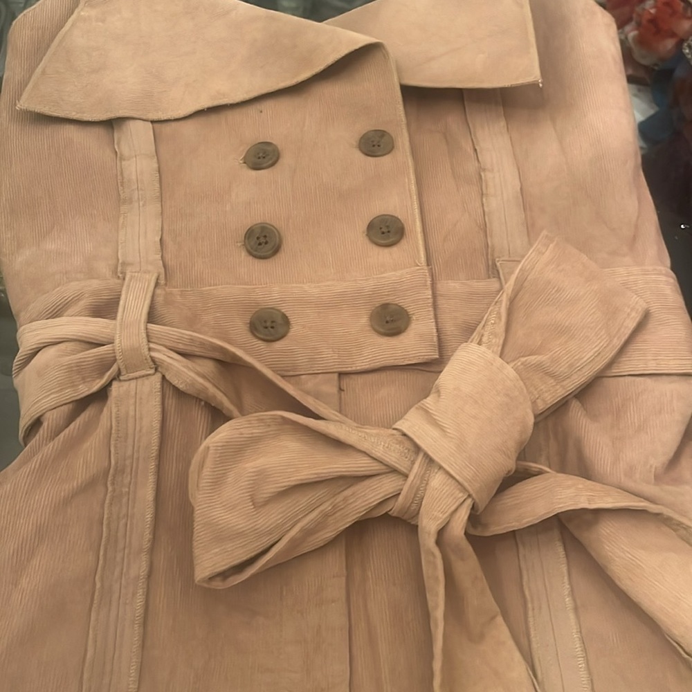 Making the Cut corduroy wide leg Halter Deconstructed Jumpsuit size Medium NWT - Picture 8 of 15